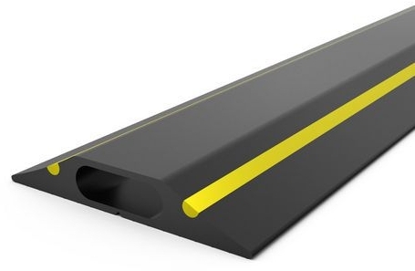 Pod pentru cabluri GP2, drept, 3 m, negru/galben