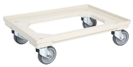 Platforma de transport din plastic, pana la 300 kg, bej