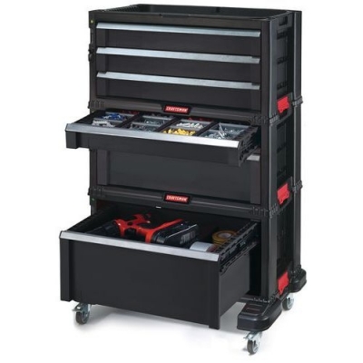 Dulap pentru scule Curver cu roti, 6 sertare