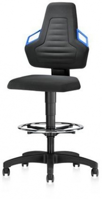 Scaun de atelier Bimos Ergoconfort Supertec cu suport pentru picioare si roti moi