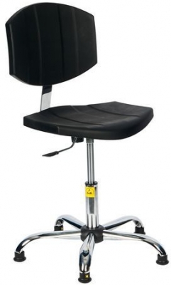 Scaun de lucru Carl antistatic ESD cu glisoare