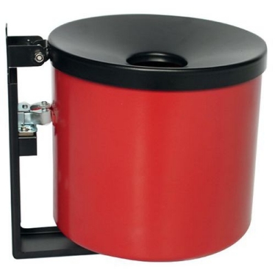 Scrumiera de perete Manutan Round, rosie