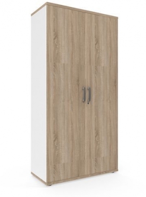 Dulap inalt Viva, 179 x 90 x 42 cm, cu usi, stejar sonoma/alb