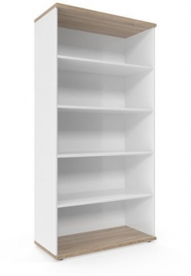 Dulap inalt Viva, 179 x 90 x 42 cm, deschis, stejar sonoma/alb