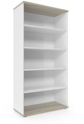 Dulap inalt Viva, 179 x 90 x 42 cm, deschis, stejar oyster/alb