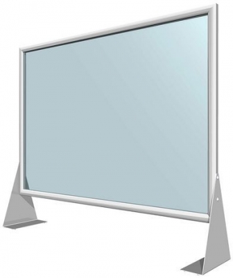 Perete despartitor de protectie din policarbonat JD1, 84 x 102,5 x 25 cm