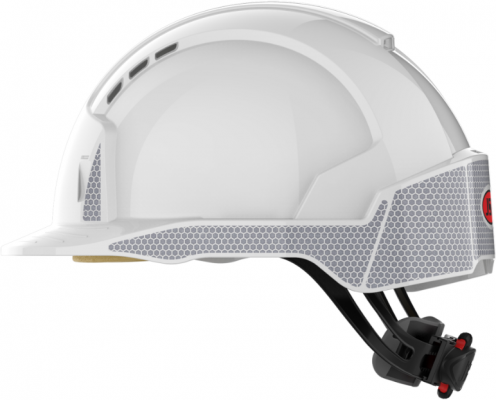 Casca de protectie ventilata reflectorizanta EVOLite, Alb, JSP 