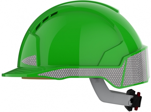 Casca de protectie ventilata reflectorizanta EVOLite, Verde, JSP 