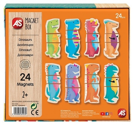 Set de joaca creativ Cutie Magnetica, Dinozauri, AS Magnets 