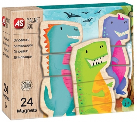 Set de joaca creativ Cutie Magnetica, Dinozauri, AS Magnets 