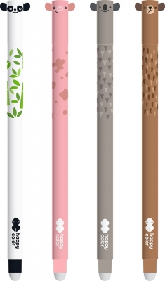 Roller gel cu rescriere, 0.5 mm, albastru, Ears, Happy Color