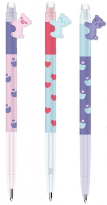 Roller gel cu rescriere Adorable pet, retractabil, albastru cristal, 0.4mm, 36 buc/display M&G