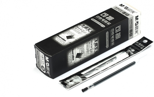 Rezerva roller cu stergere, 0.5mm, negru, M&G