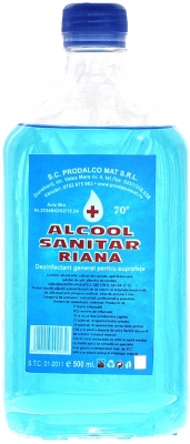 Alcool sanitar, 70 grade TIP2, 500 ml Riana