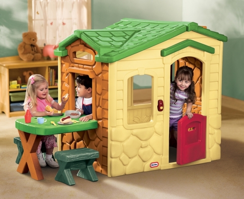 Casuta Picnic Cu Terasa - Crem Little Tikes