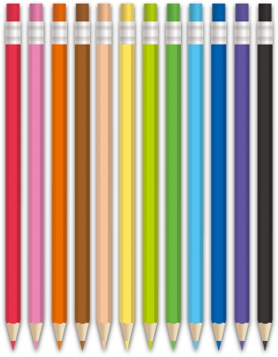 Display creioane colorate mecanice din plastic M&G, 288 bucati de creioane colorate