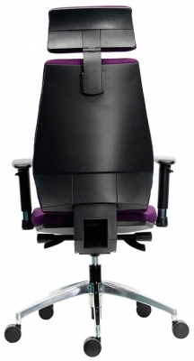 Scaun stofa violet baza aluminiu brate reglabile Motion PDH