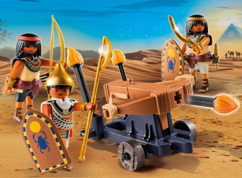 Soldati egipteni cu balista Romans and Egyptians Playmobil