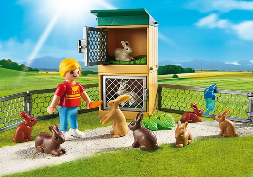 Tarc de iepuri cu cusca Country Farm Playmobil
