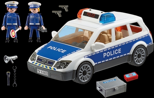 Masina de Politie cu lumina si sunete Police Playmobil