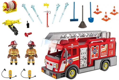 Playmobil - Camion De Pompieri Us