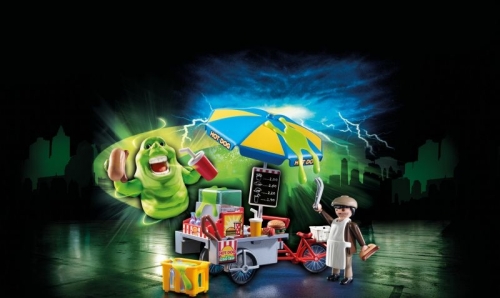 Slimmer si Stand de Hot-Dog Ghostbusters Playmobil