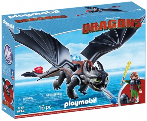 Hiccup si Toothless Dragons Playmobil