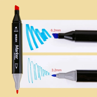 Art marker M&G cu 2 capete, 60 buc/display