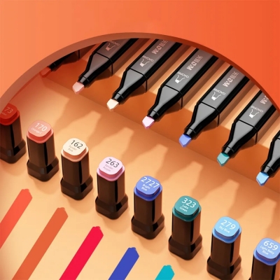 Art marker M&G cu 2 capete, 60 buc/display