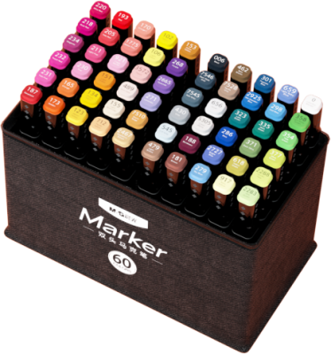 Art marker M&G cu 2 capete, 60 buc/display