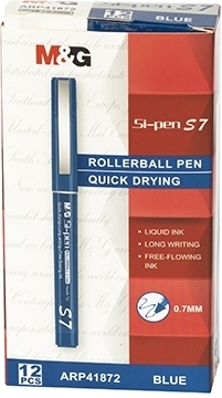 Roller S7, albastru, varf tip needle, 0.7mm, M&G 