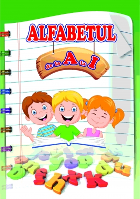 Caiet de colorat alfabetul - set 3 caiete de la A la Z