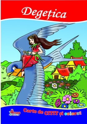 Carti de citit si colorat povesti - set 10 povesti
