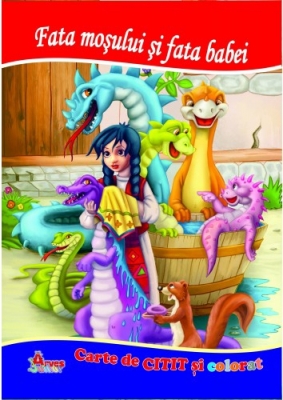 Carti de citit si colorat povesti - set 10 povesti