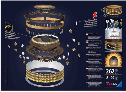 Puzzle 3D Led Colosseum, 216 Piese Ravensburger