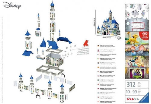 Puzzle 3D Castelul Disney, 216 Piese Ravensburger