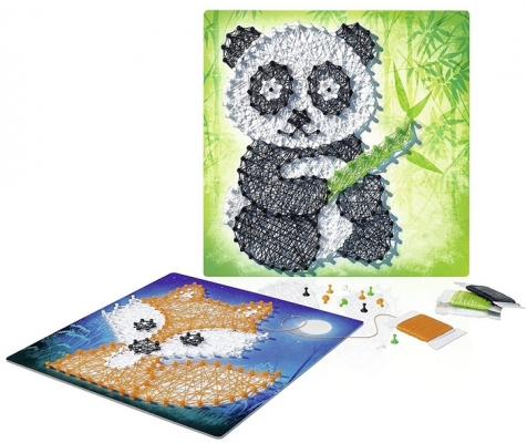 Set creativ cu ata, Urs Panda si Vulpe, Ravensburger
