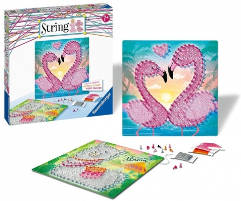 Set creativ cu ata: Flamingo si Lama, Ravensburger
