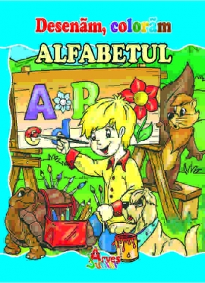 Desenam, coloram alfabetul si cifrele - set 2 caiete