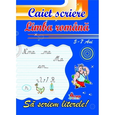 Caiete scriere matematica si limba romana - 5-7 ani - set 2 caiete