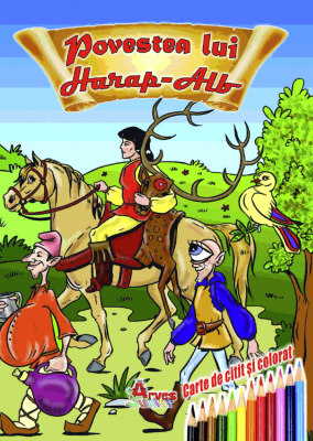Carti de citit si colorat povesti in format B5, diverse modele, Arves