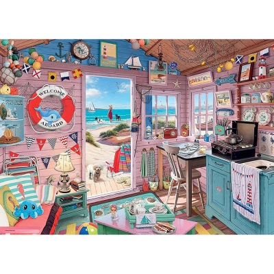 Puzzle Cabana la plaja, 1000 piese, Ravensburger 
