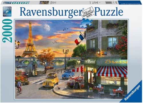 Puzzle Apus in Paris, 2000 piese, Ravensburger 