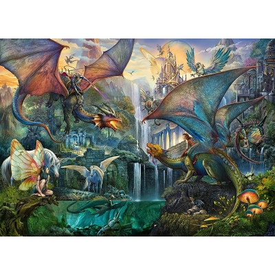 Puzzle Dragoni la lupta, 9000 piese, Ravensburger 