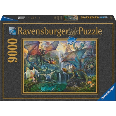 Puzzle Dragoni la lupta, 9000 piese, Ravensburger 