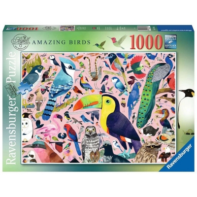 Puzzle pasarile lui Matt Sewell, 1000 piese, Ravensburger 