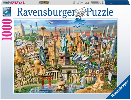 Puzzle Obiective Turistice, 1000 piese, Ravensburger 