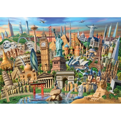 Puzzle Obiective Turistice, 1000 piese, Ravensburger 