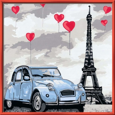 Pictura pe numere, model Paris Ravensburger