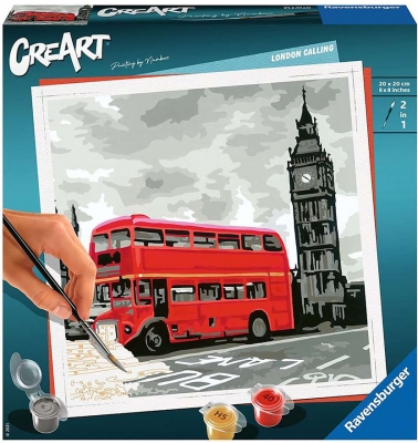 Pictura pe numere, model Londra Ravensburger 